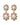 LINA SG PASTEL MULTI / WHITE PEARL Örhängen Guld