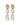 MISIA SG CRYSTAL_WHITE PEARL Örhängen Guld