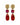 MISIA SG RED / PINK Örhängen Guld