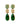 MISIA EMERALD GREEN / GOLDEN Örhängen Guld