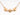 Uppland halsband 3 blommor guld 42+3+5 cm