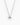 Pear necklace silver