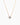 Solitaire necklace 6 mm gold