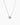 Solitaire necklace 6 mm silver