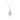 Aqua singe halsband silver