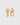 Bolded Hammered Links Earrings Gold