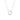 Les Amis single halsband silver