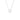 Les Amis small single halsband silver
