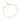 Loving heart drop full armband guld