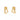 Love Vibe drop studs gold
