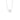Morning Dew small halsband silver