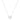 Heart Large Halsband (silver) 42 cm
