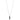 Silverhalsband med hänge. 70+5cm