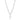 Silverhalsband med hänge. 50+5cm