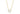 BIELLA PICCOLO halsband vita Zirkoner (guld) 45 cm