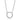 BIELLA GRANDE halsband vita Zirkoner (silver) 45 cm