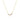 BELLUNO halsband vita Zirkoner (guld)