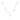 BELLUNO PICCOLO halsband vita Zirkoner (silver)
