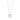 ZODIACO GEMINI halsband vita Zirkoner (silver) 45 cm