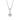 PRINCESS PICCOLO halsband vita Zirkoner (silver) 45 cm