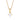 PRINCESS ROUND MEDIO halsband vita Zirkoner (guld)