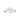 Ellisse Tre - med vita zirkoner Ring
