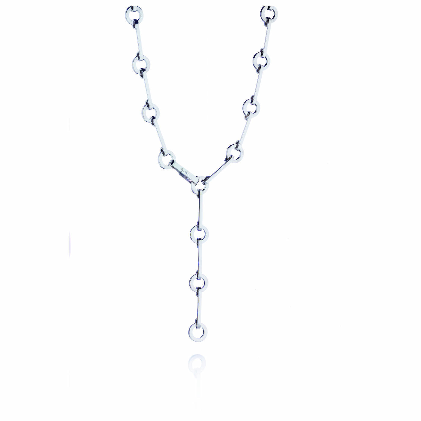 Ring Chain Necklaces Silver