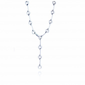 Ring Chain Necklaces Silver