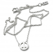 Mini Peace Necklaces Silver 42-45 cm