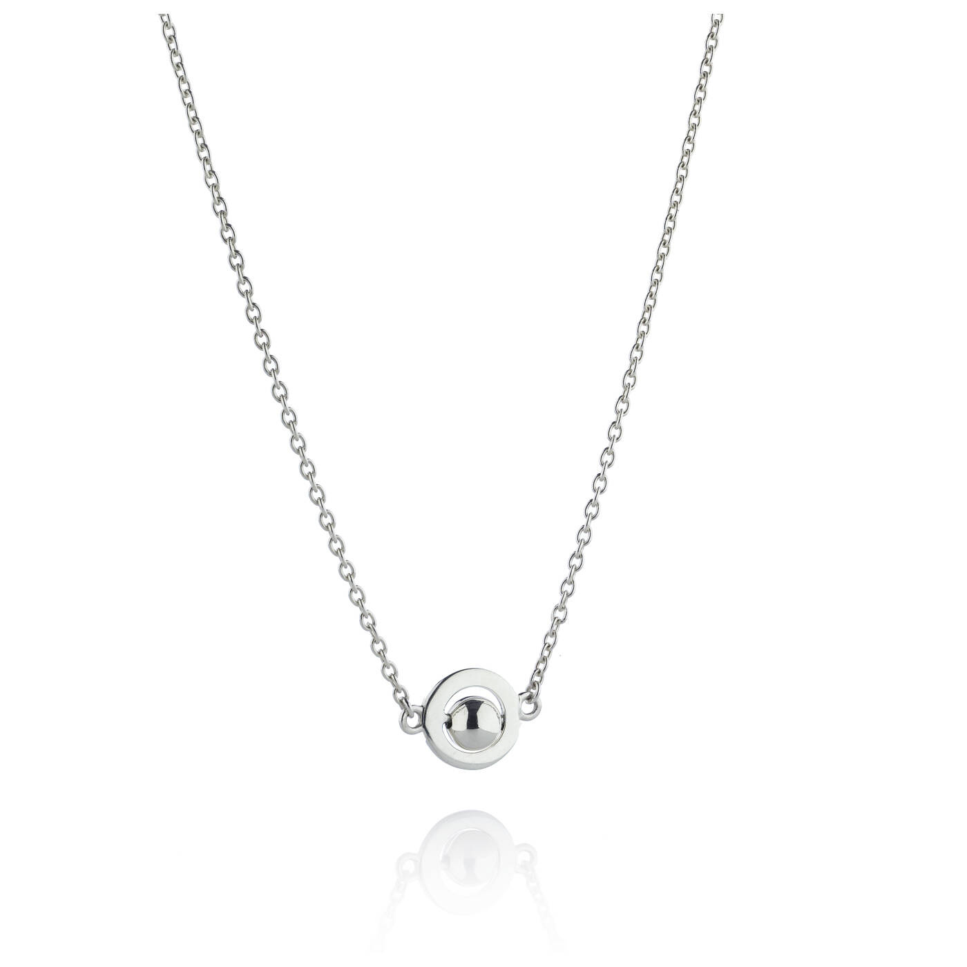 Mini Planet Necklaces Silver 42-45 cm