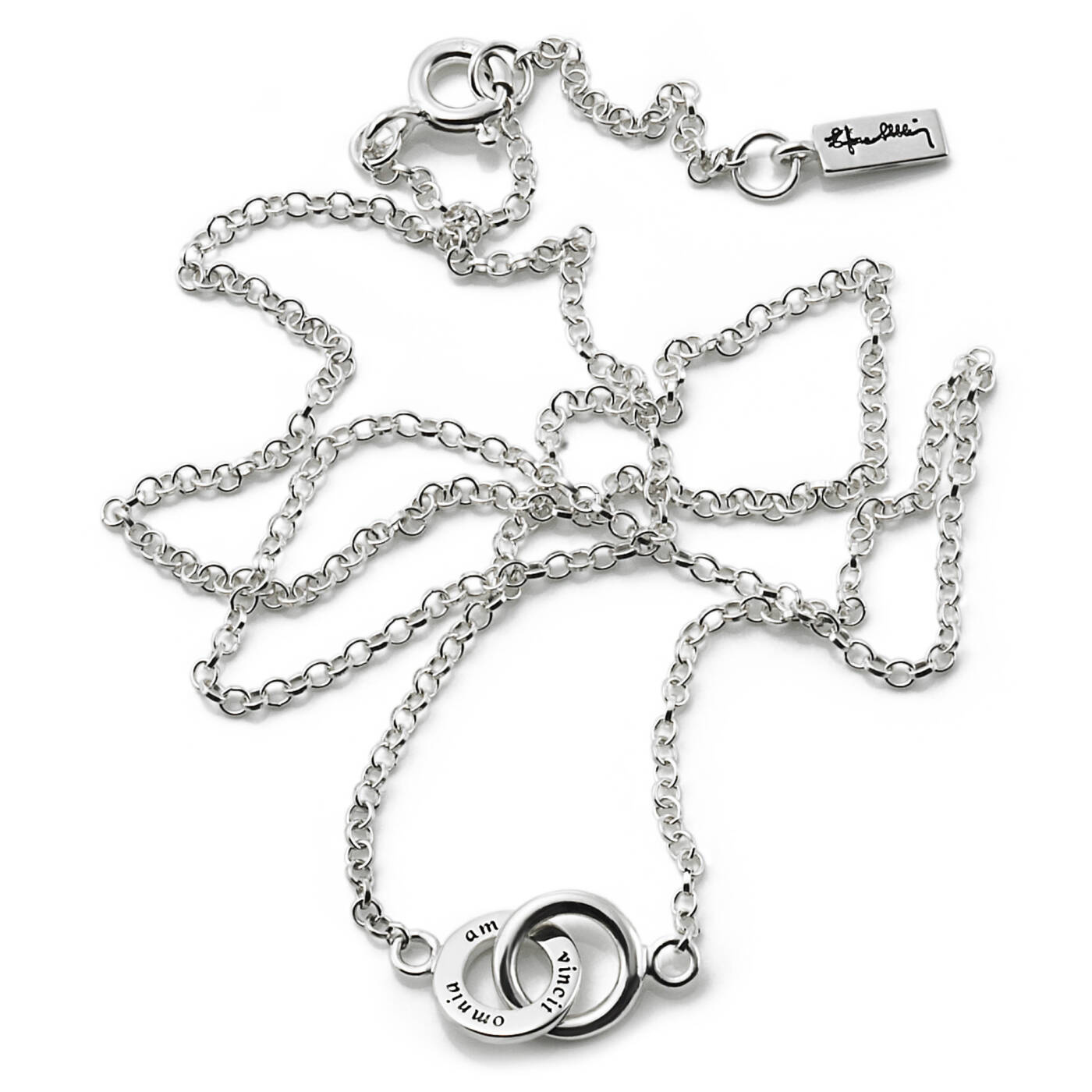 Mini Twosome Necklaces Silver 42-45 cm