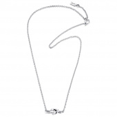 Love Knot Necklaces Silver 42-45 cm