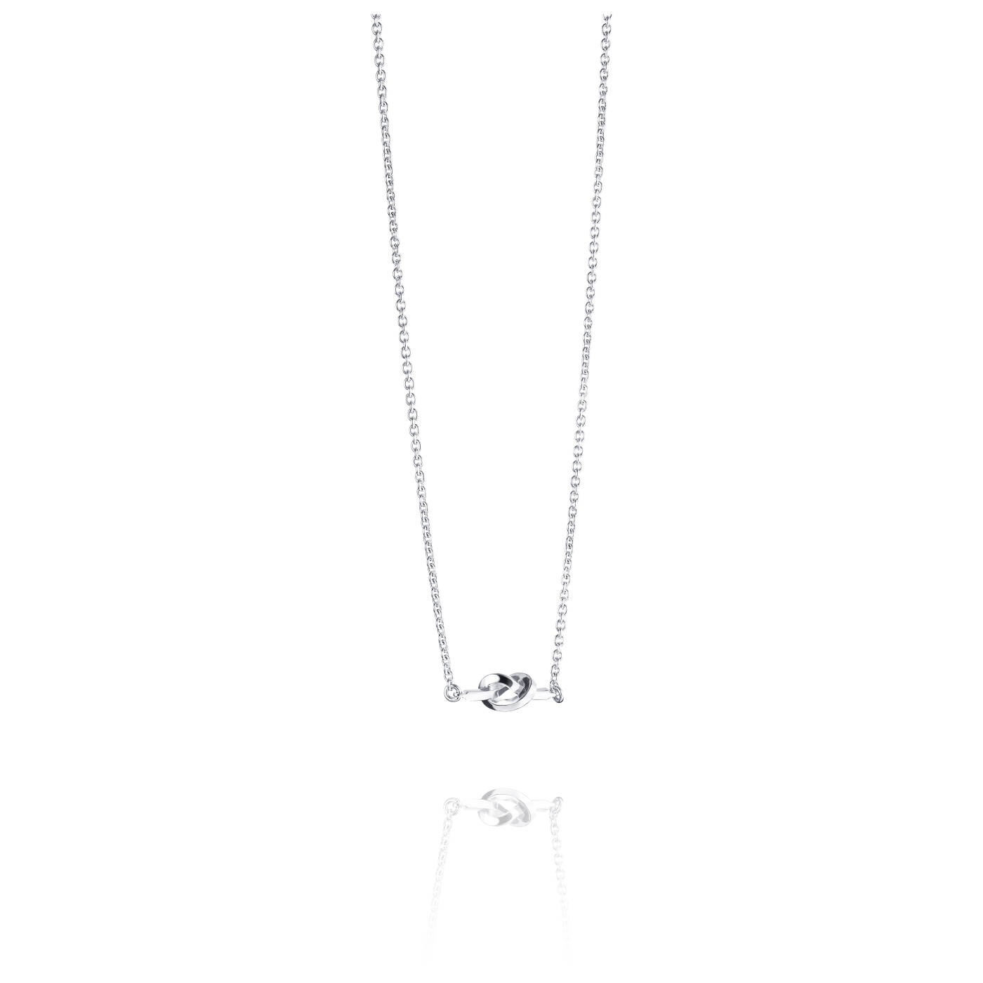 Love Knot Necklaces Silver 42-45 cm