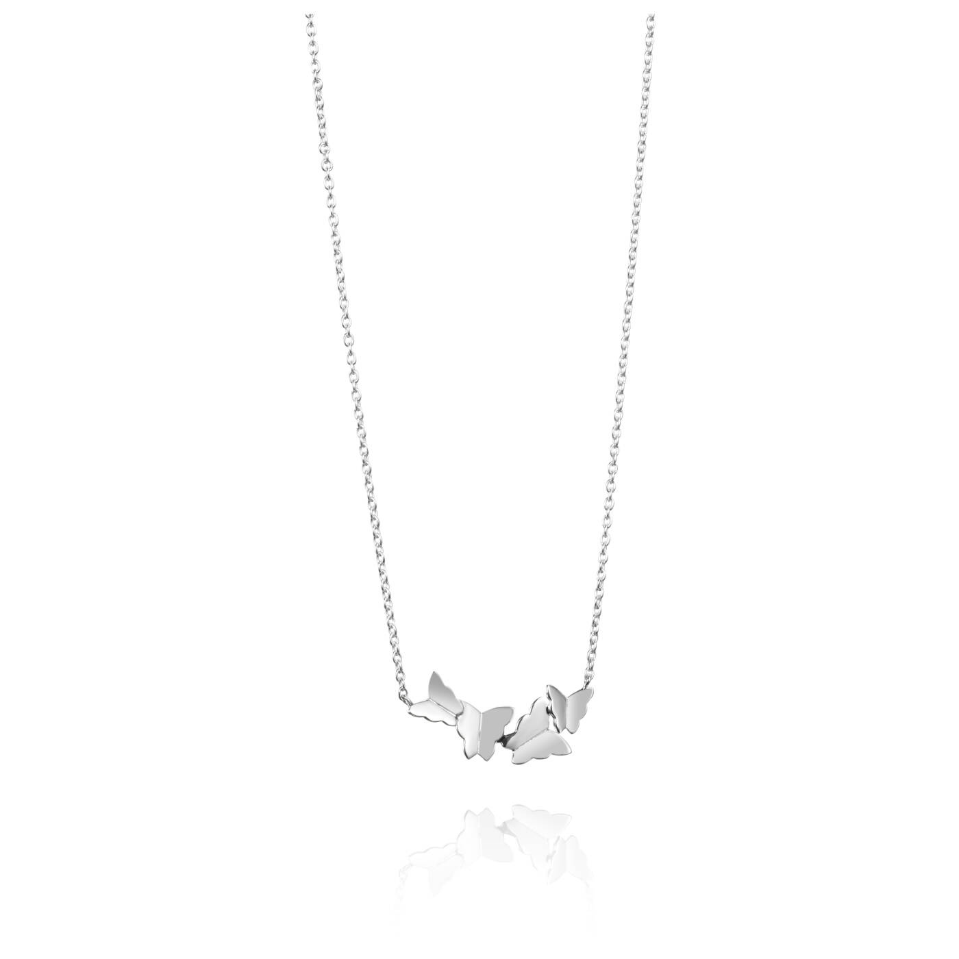Little Miss Butterfly Air Necklaces Silver