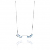Pretty In Blue Necklaces Silver