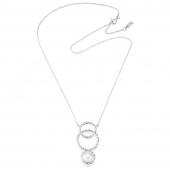 Twisted Orbit - Pearl Necklaces Silver