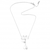 Four Clover Necklaces Silver 42-45 cm