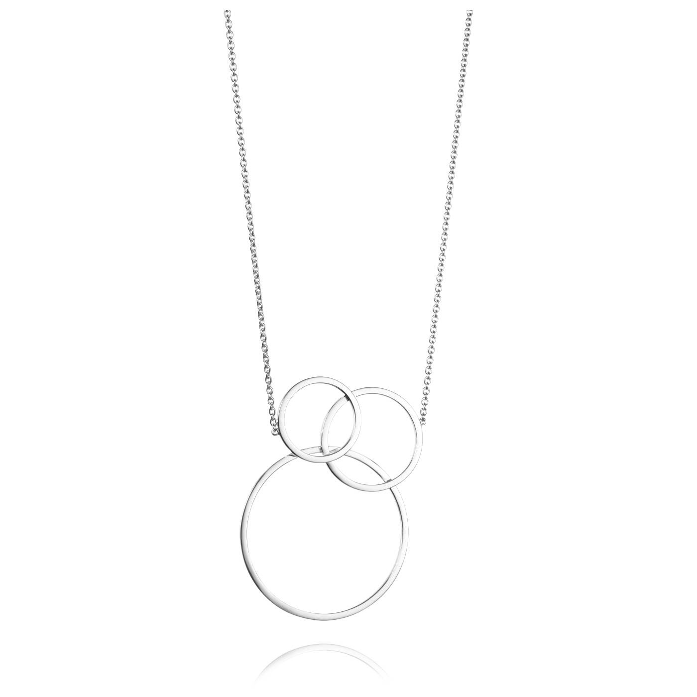 Big Bubbles Necklaces Silver 42-45 cm