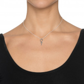 Women Queen Necklaces Silver 42-45 cm