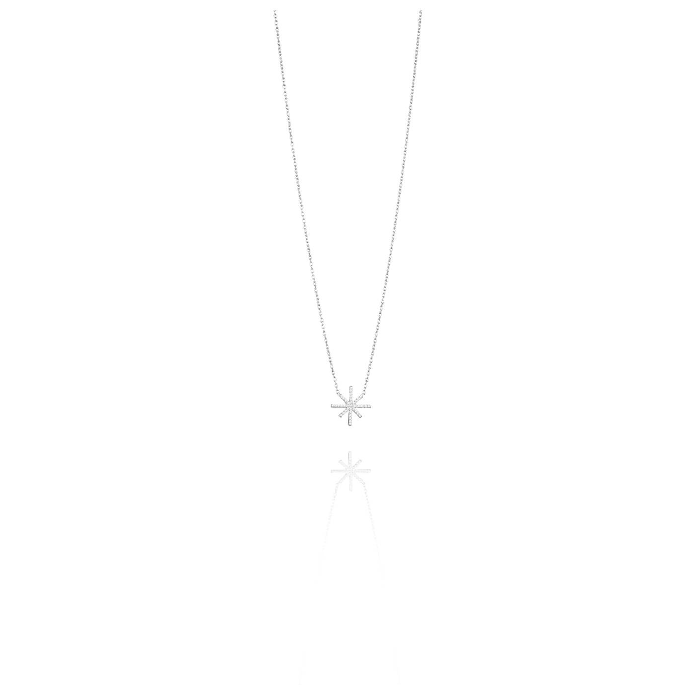 Beam & Stars Single Necklaces Silver 42-45 cm