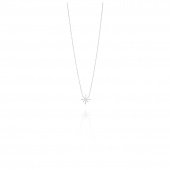 Beam & Stars Single Necklaces Silver 42-45 cm