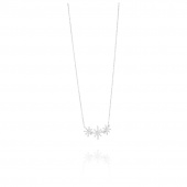 Beam & Stars Triple Necklaces Silver 42-45 cm