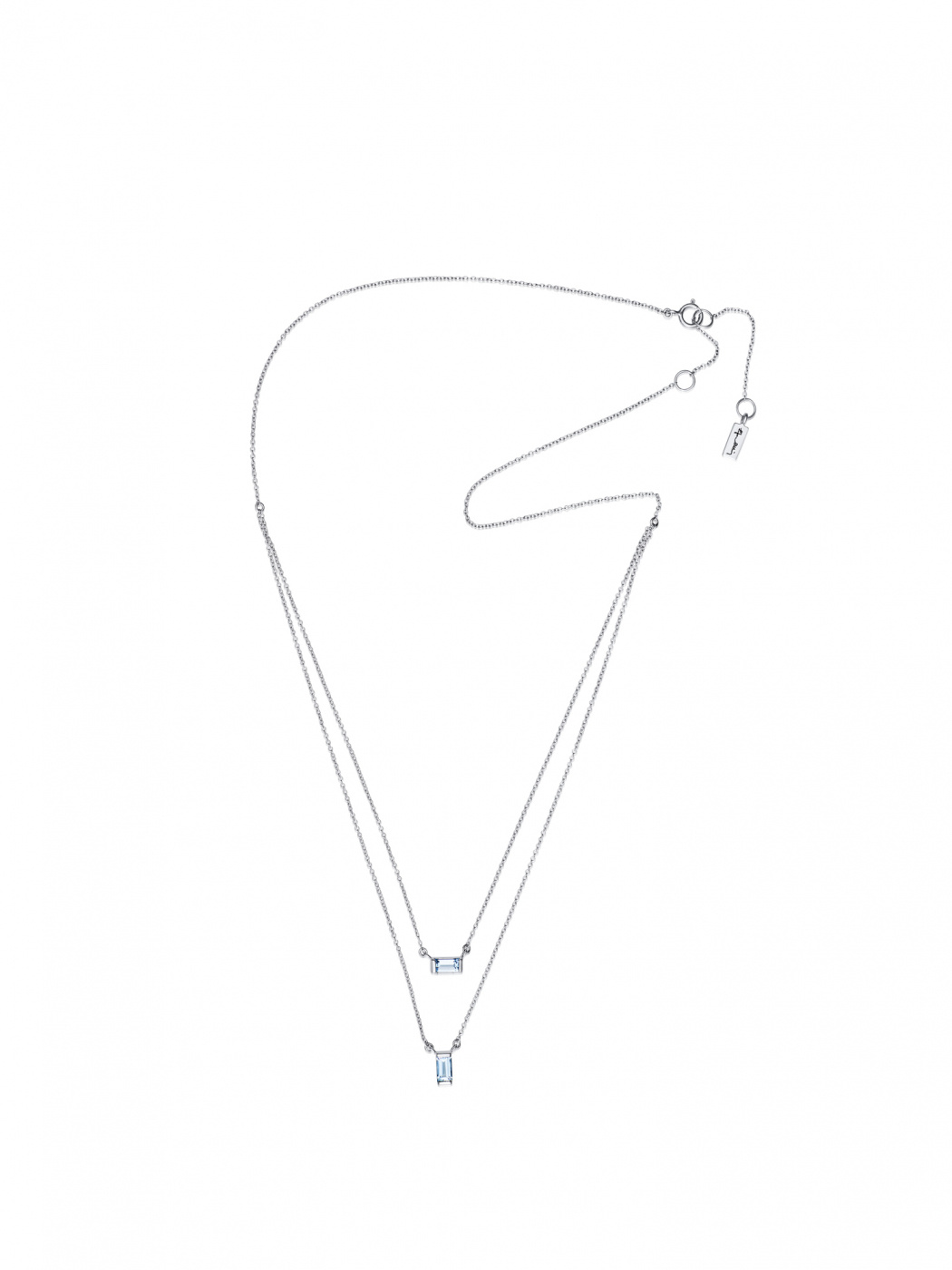 A Macaron Dream Stud Necklaces Silver 40-45 cm