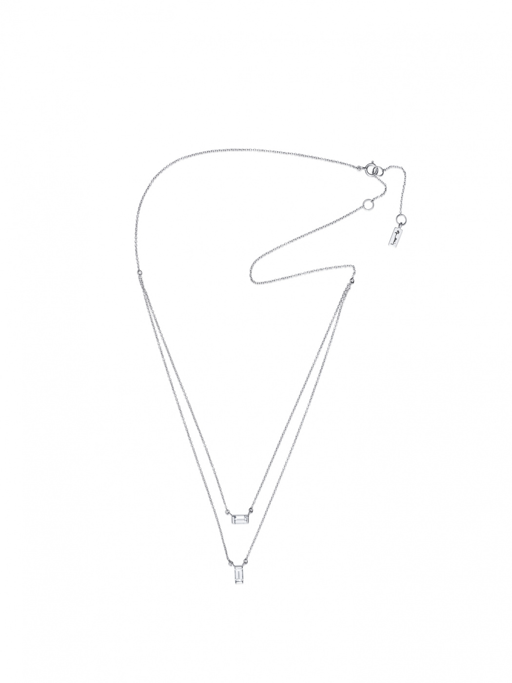 A Clear Dream Stud Necklaces Silver 40-45 cm