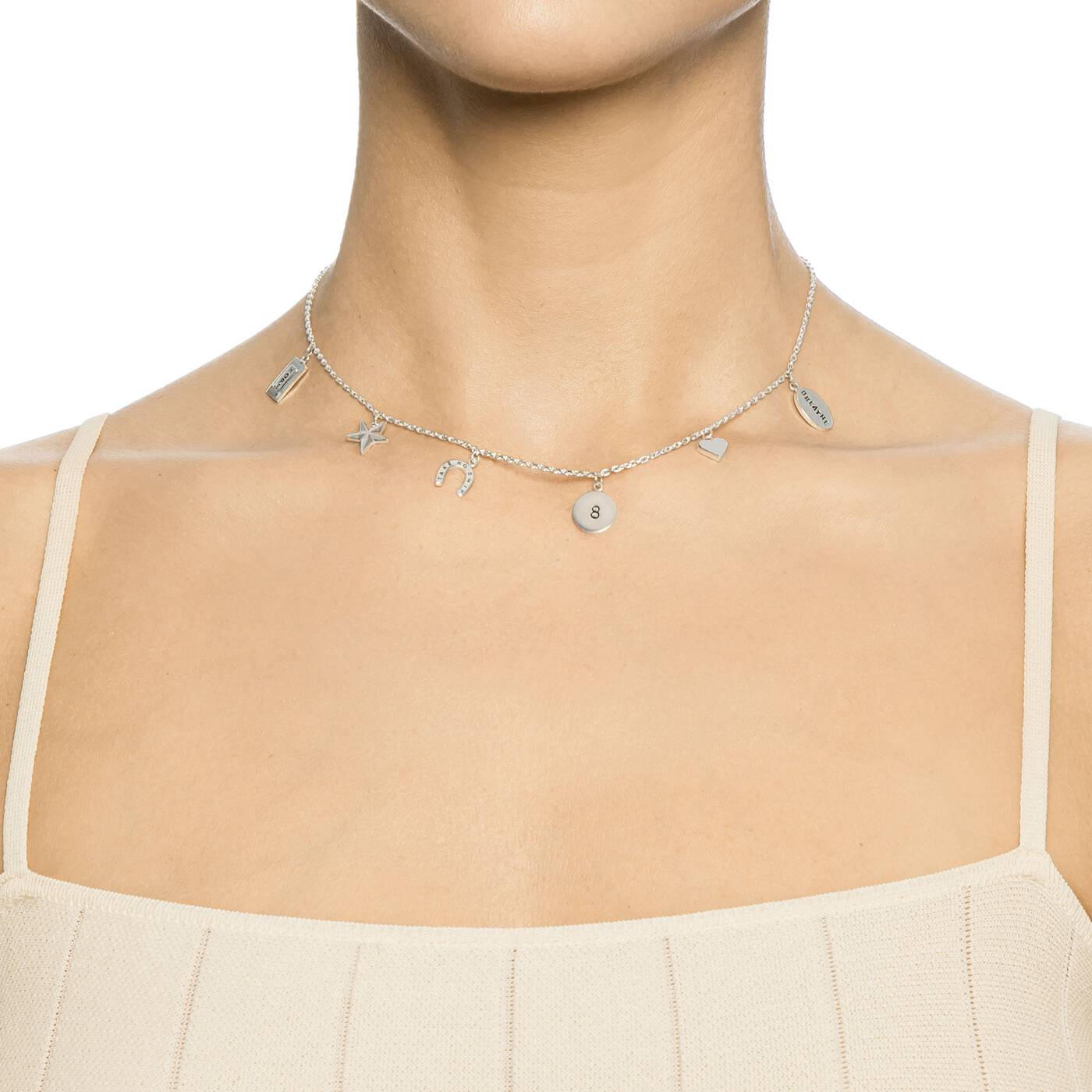 Mini Charms Necklaces Silver