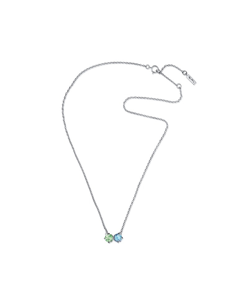 The Sea & I Necklaces Silver Gr. Sapphire/Topaz 40-45 cm
