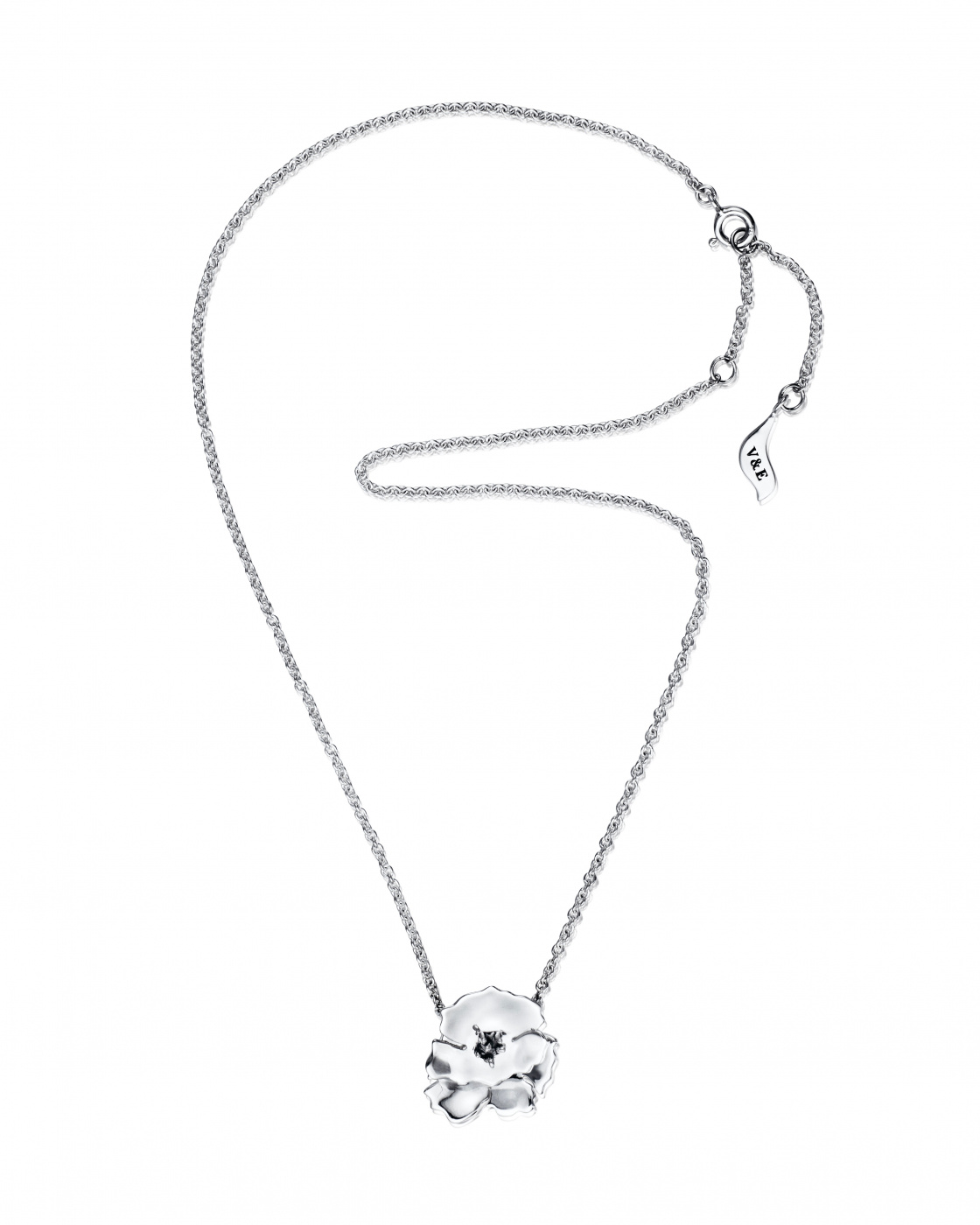 Anemone Necklace Silver