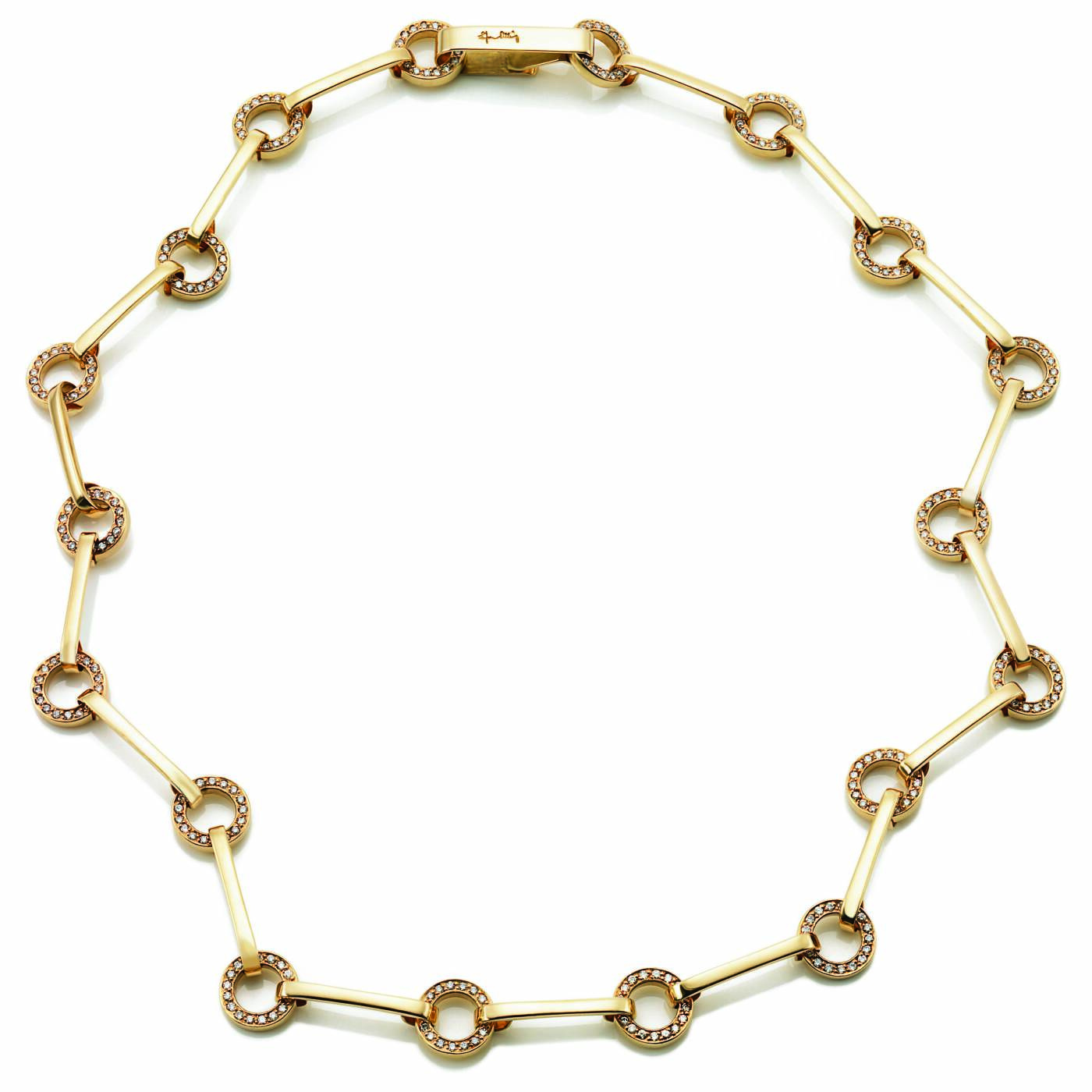 Ring Chain & Stars Necklaces Gold