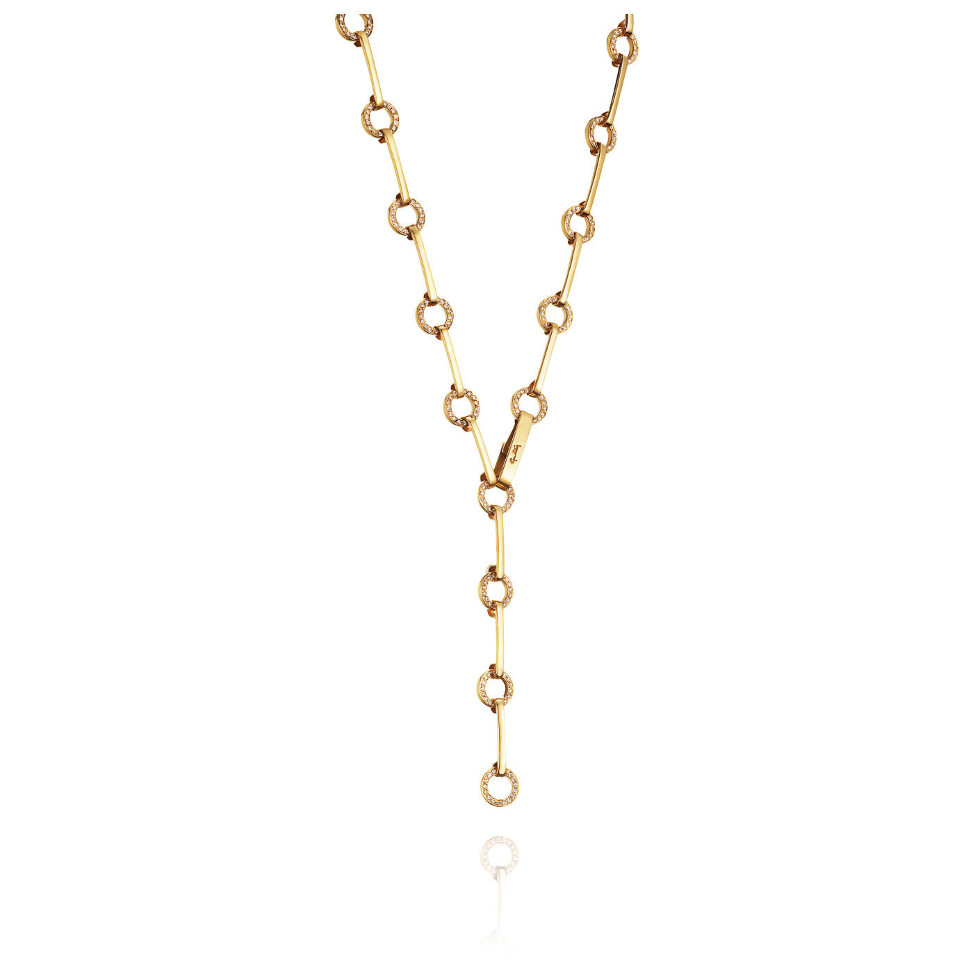 Ring Chain & Stars Necklaces Gold