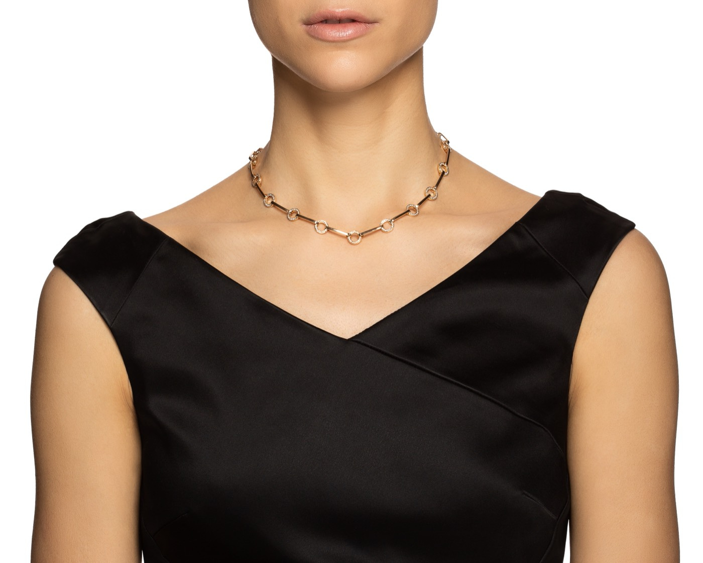 Ring Chain & Stars Necklaces Gold